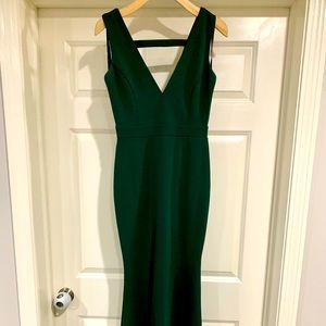 Dark green formal dress